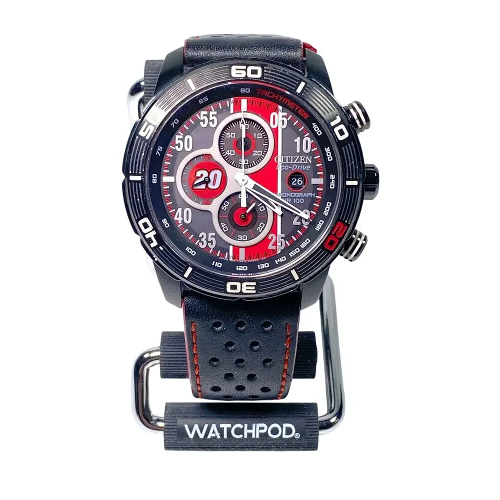Citizen Primo Matt Kenseth Limited Edition Watch Mens 45mm Chronograph Eco Drive